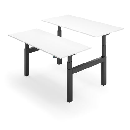 Flytta Back-2-Back White worktop Black frame