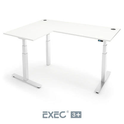 EXEC 3+ Triple Motor L-Shaped Height Adjustable Standing Desk