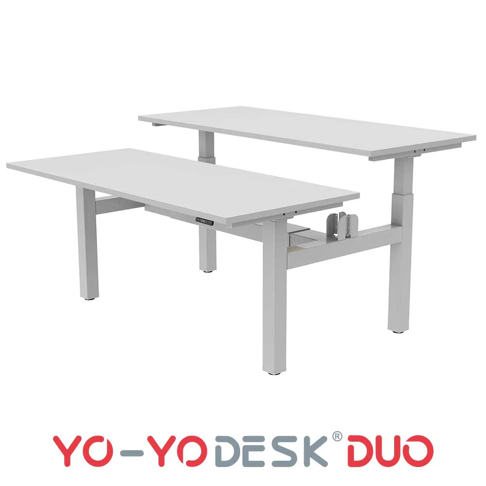 Yo-Yo DESK DUO YO-YO DESK Silver Light Grey