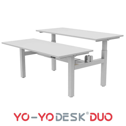 Yo-Yo DESK DUO YO-YO DESK Silver Light Grey