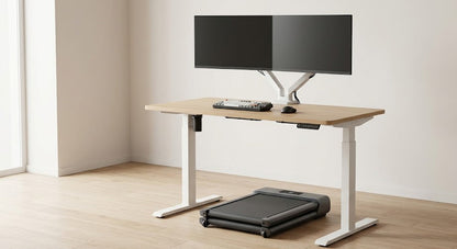 Active Workspace Bundle — Standing Desk, Walking Pad & Monitor Arm