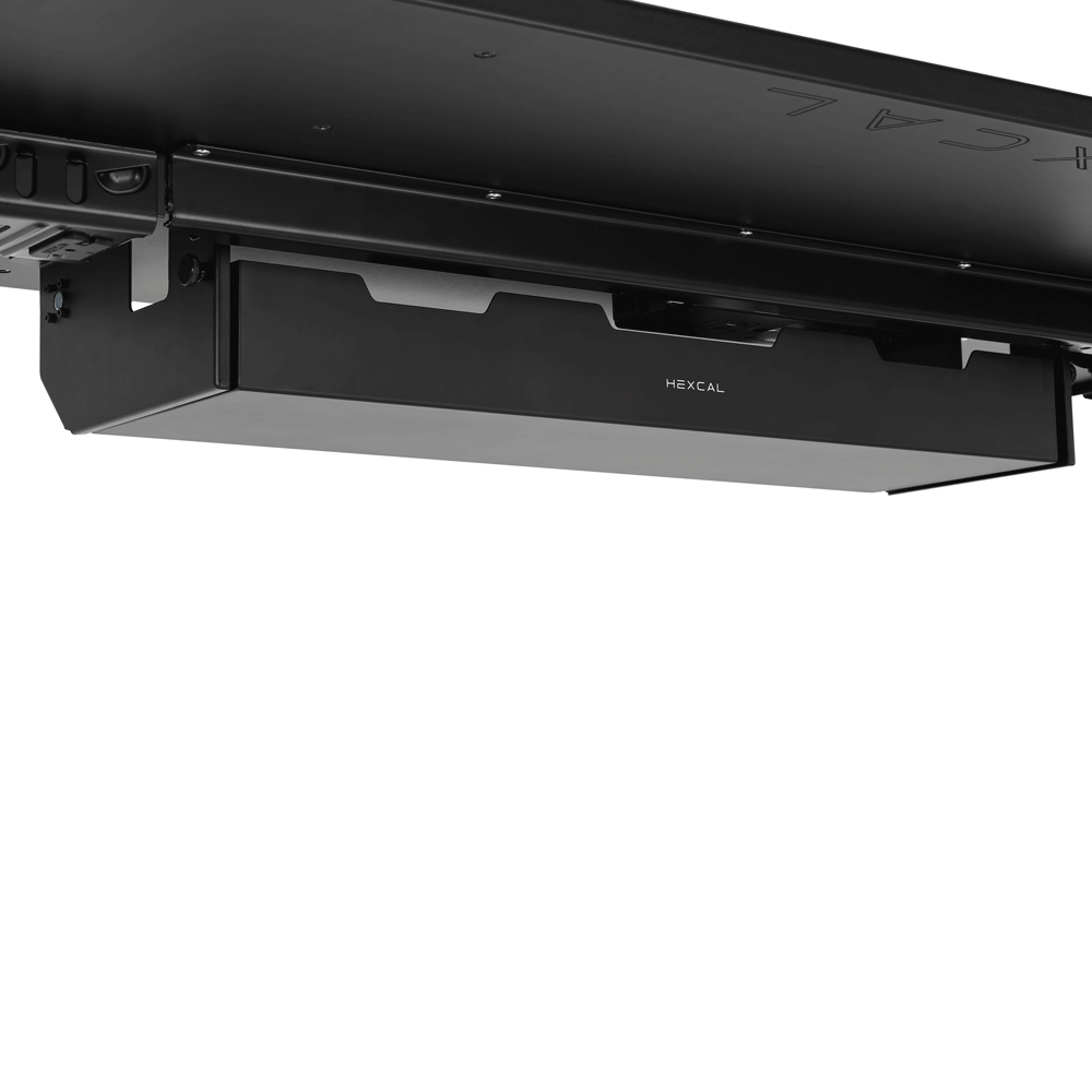Hexcal Under-Desk Cable Management Tray – Industrial-Grade PDU Power Strip with 45° Tilt