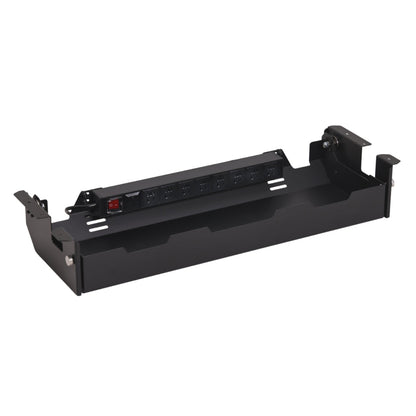 Hexcal Under-Desk Cable Management Tray – Industrial-Grade PDU Power Strip with 45° Tilt