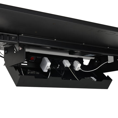 Hexcal Under-Desk Cable Management Tray – Industrial-Grade PDU Power Strip with 45° Tilt