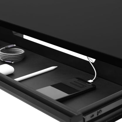 Hexcal Under-Desk Drawer – Ultra-Slim Steel Storage Drawer with Silent Glide for Standing Desks