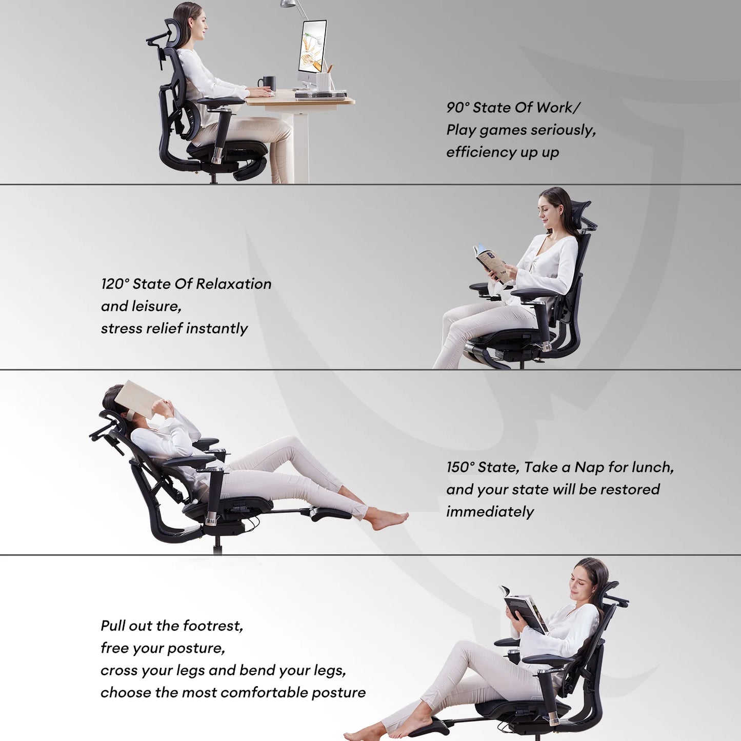 MUSSO X700 Ergonomic Office Chair with GlideTrack Technology