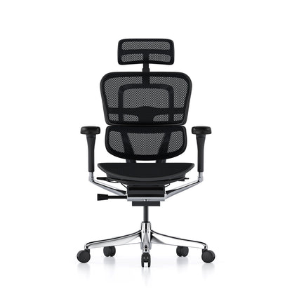 Ergohuman Office Chair- Black Mesh Office Chair Ergohuman With Headrest Black