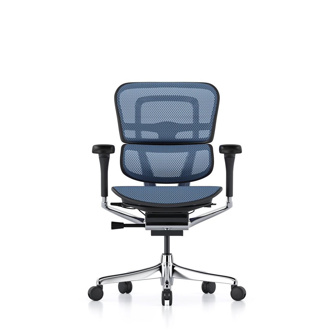 Ergohuman Office Chair- Blue Mesh Office Chair Ergohuman Without Headrest Black