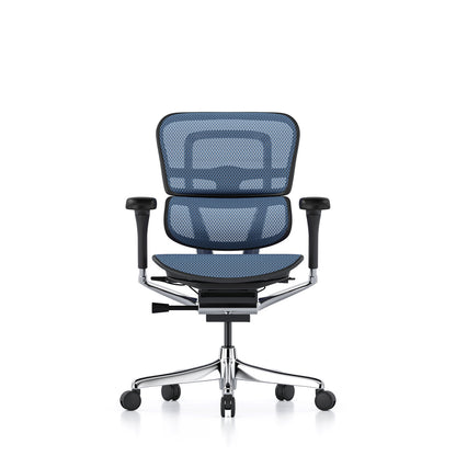 Ergohuman Office Chair- Blue Mesh Office Chair Ergohuman Without Headrest Black