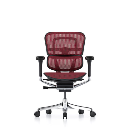 Ergohuman Office Chair- Red Mesh Office Chair Ergohuman Without Headrest Black