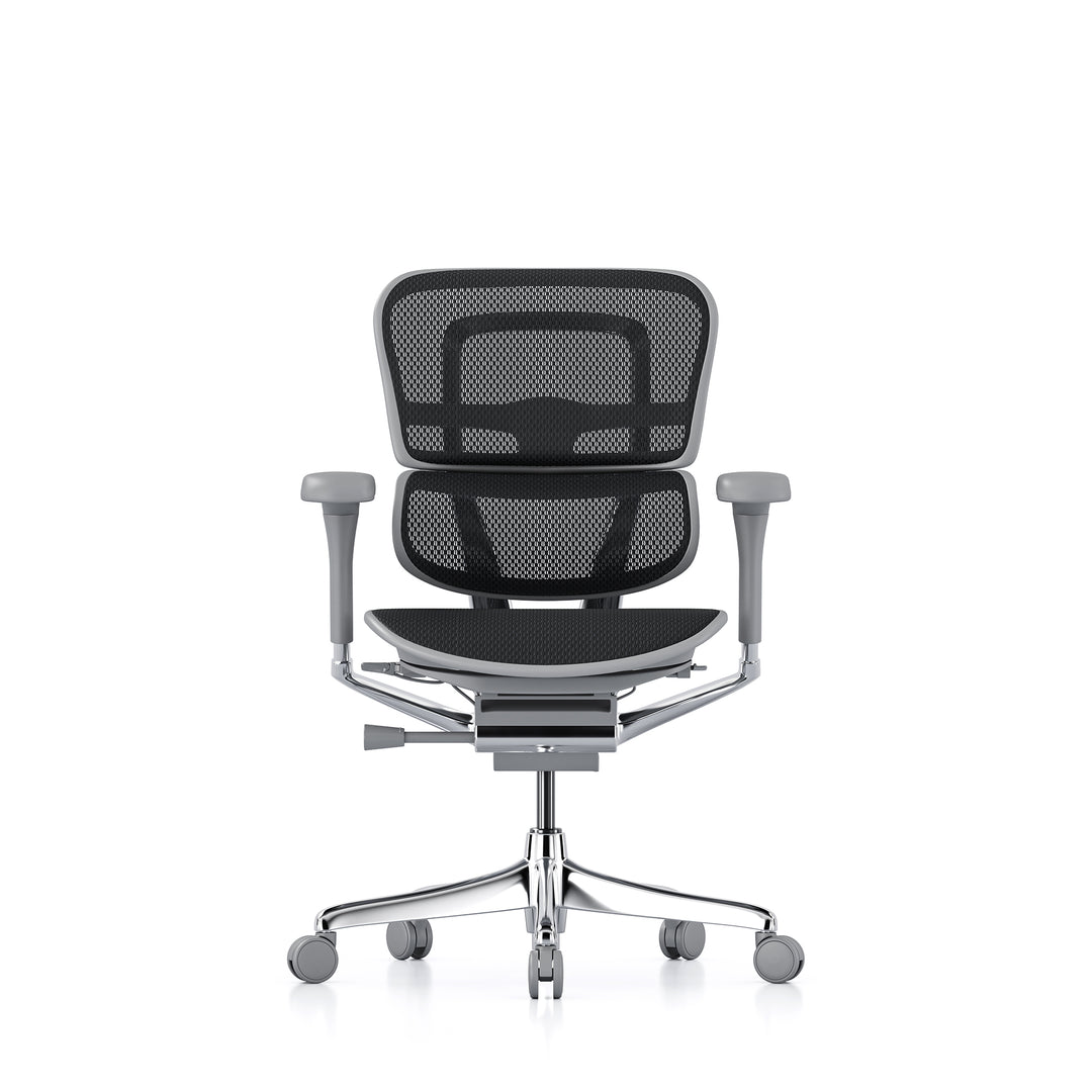 Ergohuman Office Chair- Black Mesh Office Chair Ergohuman Without Headrest Grey