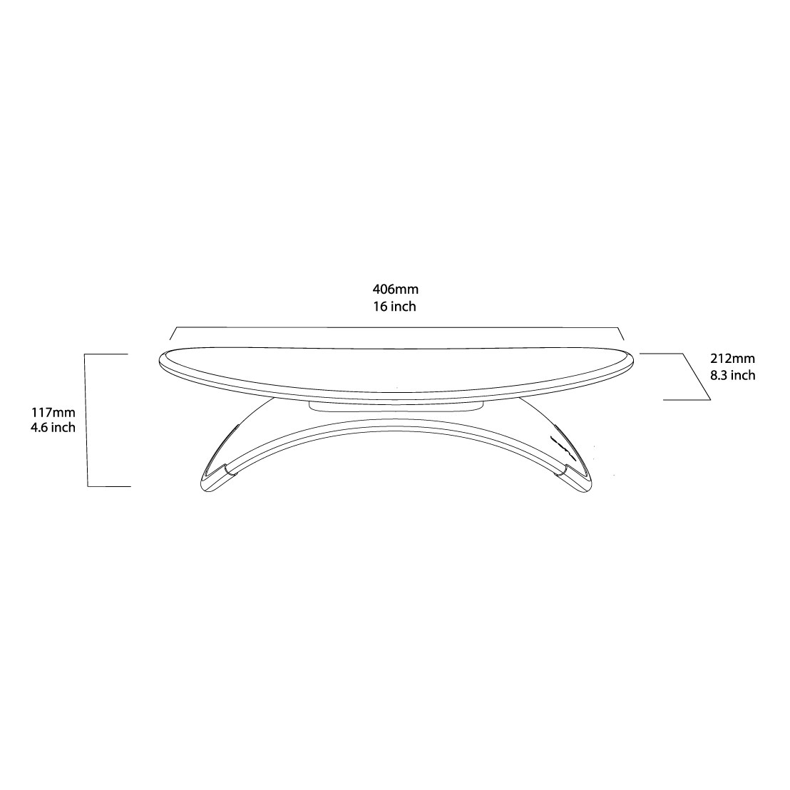 Strata Footrest dimensions - beflo