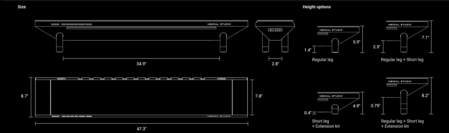 Hexcal Studio Plus Monitor Stand