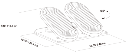 Ergonomic Footrest for Work and Study