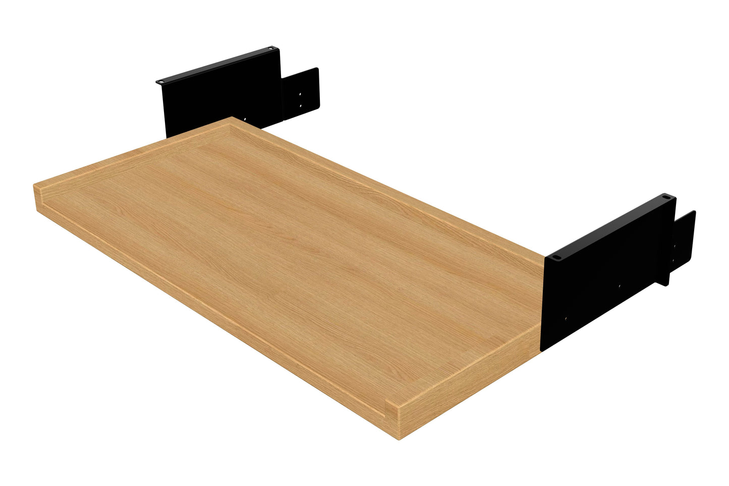 ErgoHide Keyboard Tray 80cm Oak Black