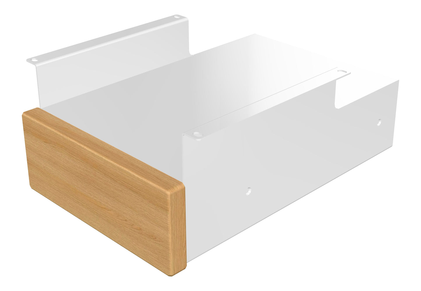 ErgoHide Under Desk Drawer Oak White