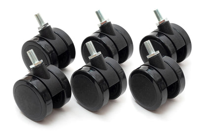ErgoHide Castors Black x6