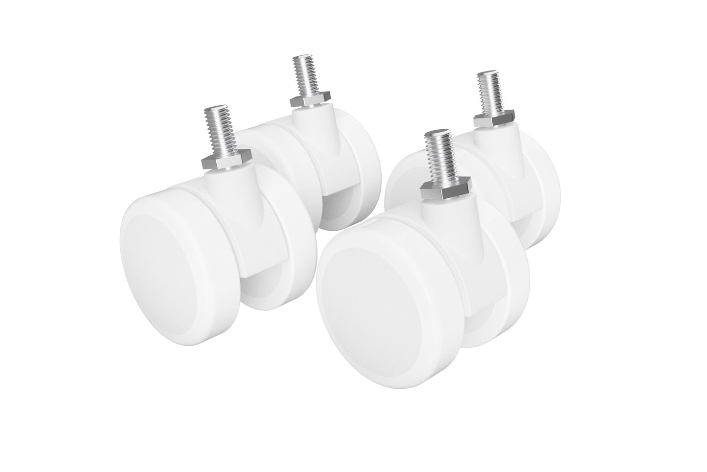 ErgoHide Castors White x4