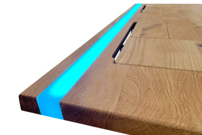 ErgoHide epoxy LED desk full view