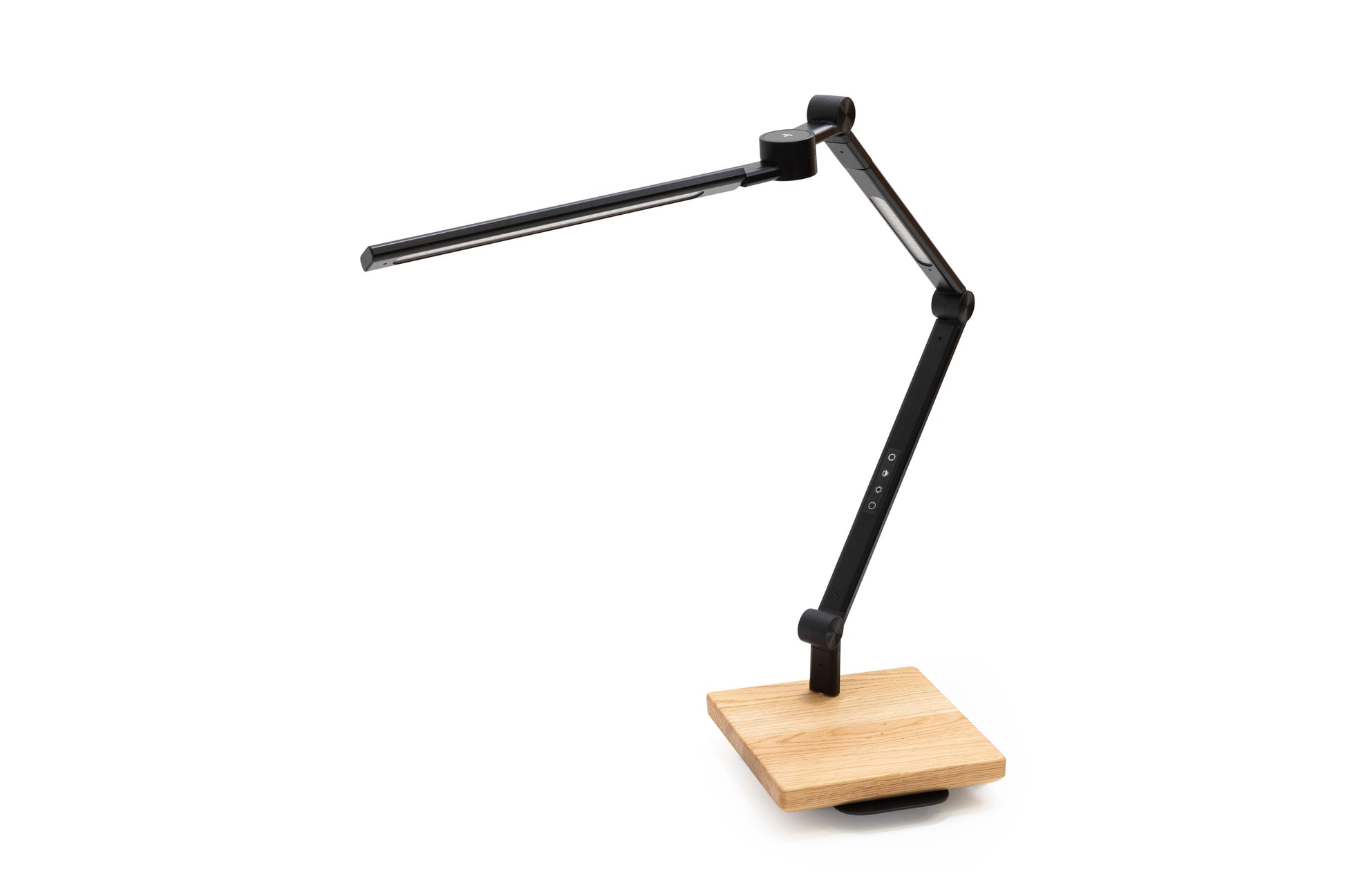ErgoHide Adjustable LED Lamp Oak Black