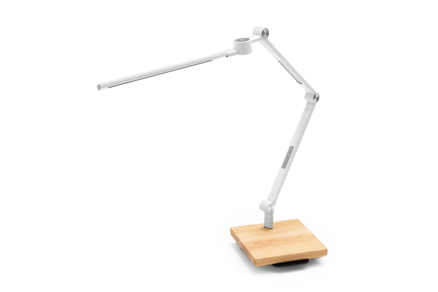 ErgoHide Adjustable LED Lamp Oak White