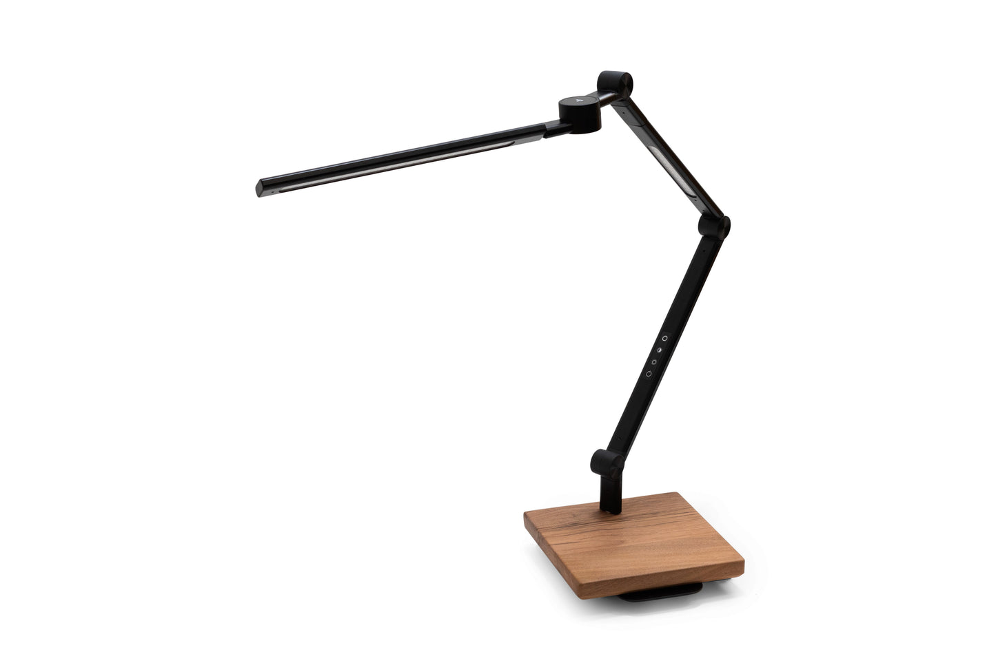 ErgoHide Adjustable LED Lamp Walnut Black