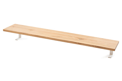 ErgoHide Floating Shelf Oak White