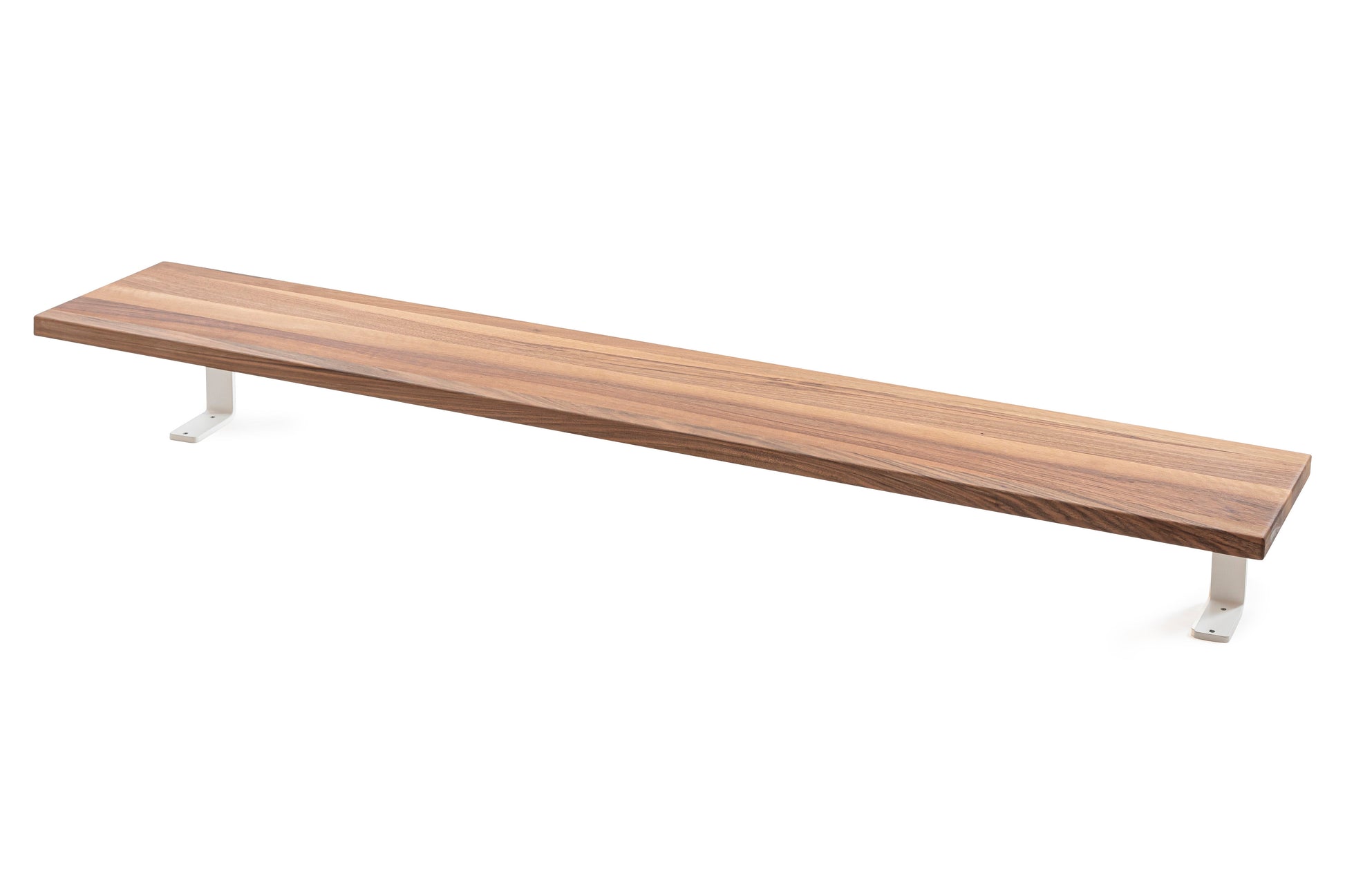 ErgoHide Floating Shelf Walnut White