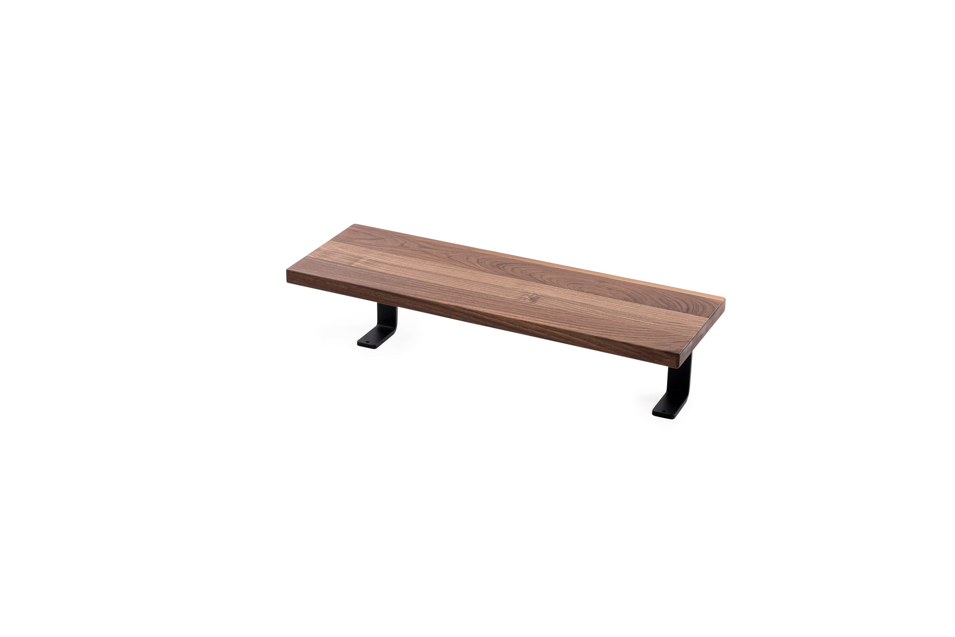 ErgoHide Floating Shelf 70cm Walnut Black
