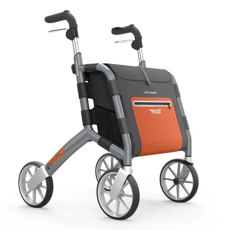 TrustCare Let's Shop Folding Rollator Rollator TrustCare Graphite Grey