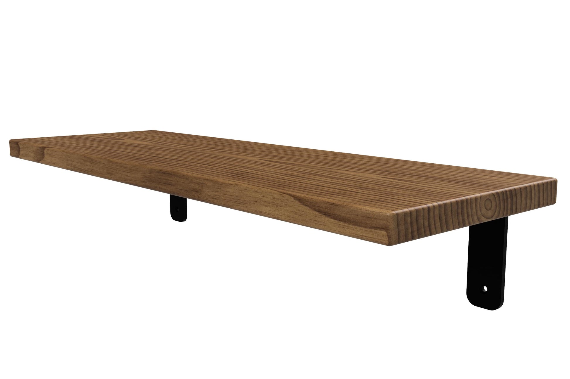 ErgoHide Wall Shelf Walnut Black