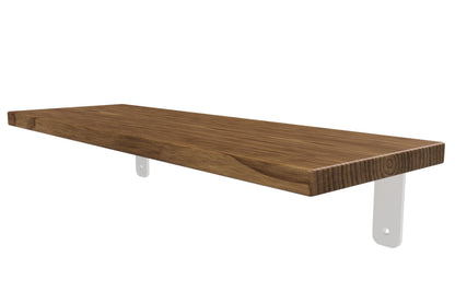 ErgoHide Wall Shelf Walnut White