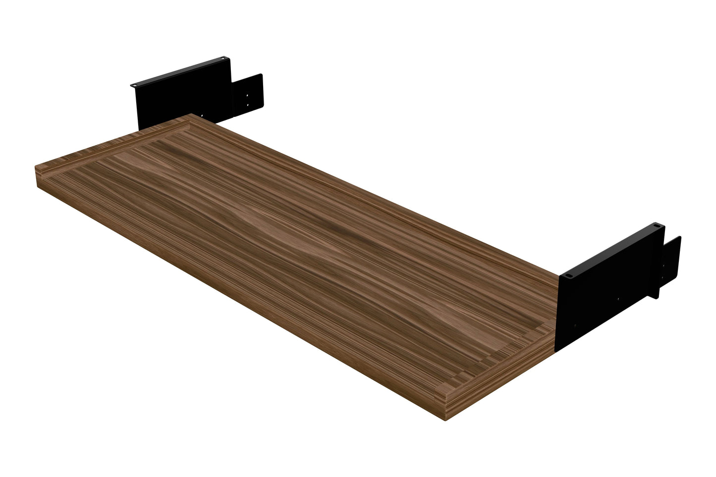ErgoHide Keyboard Tray 110cm Walnut Black
