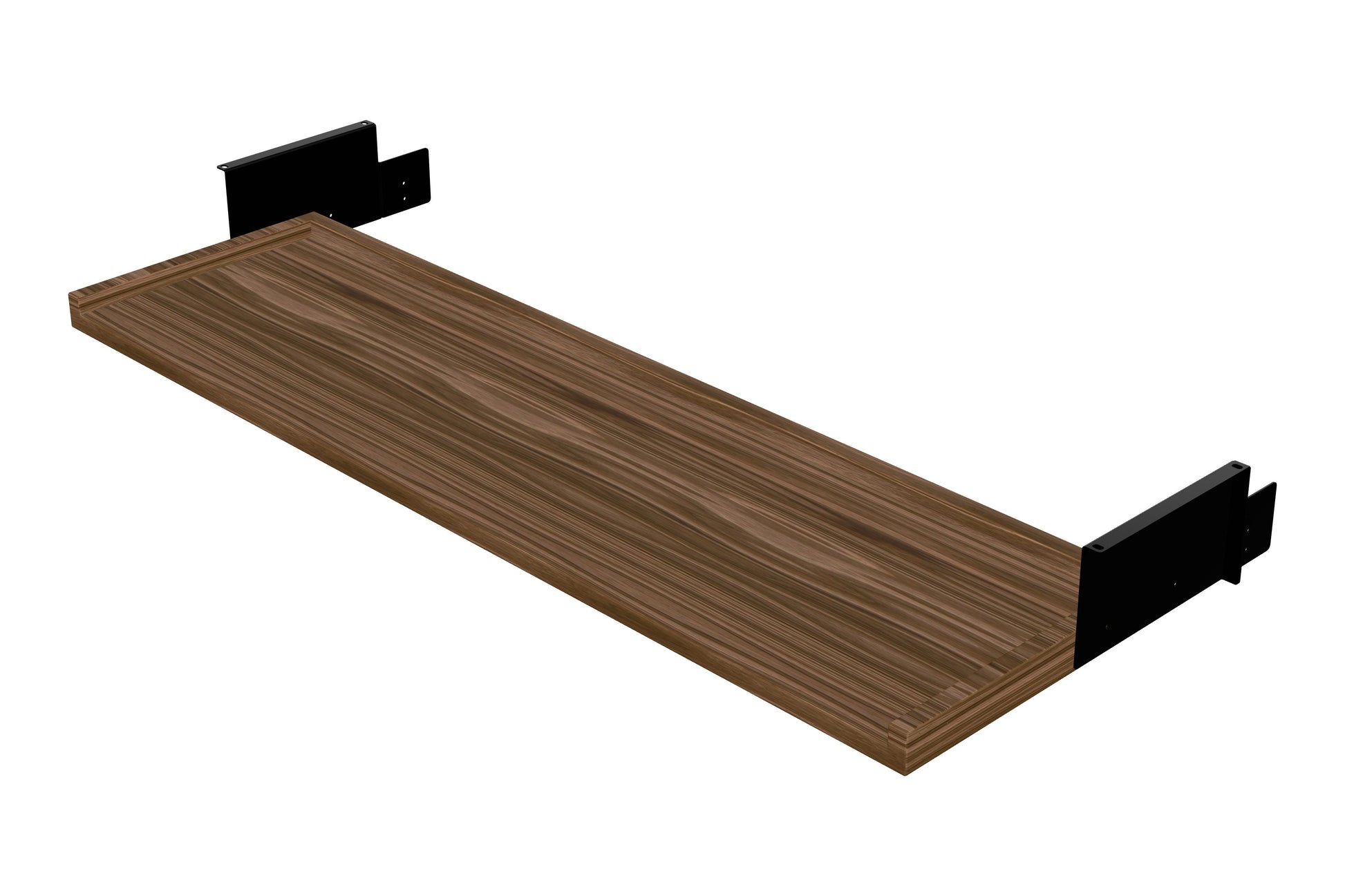 ErgoHide Keyboard Tray 140cm Walnut Black