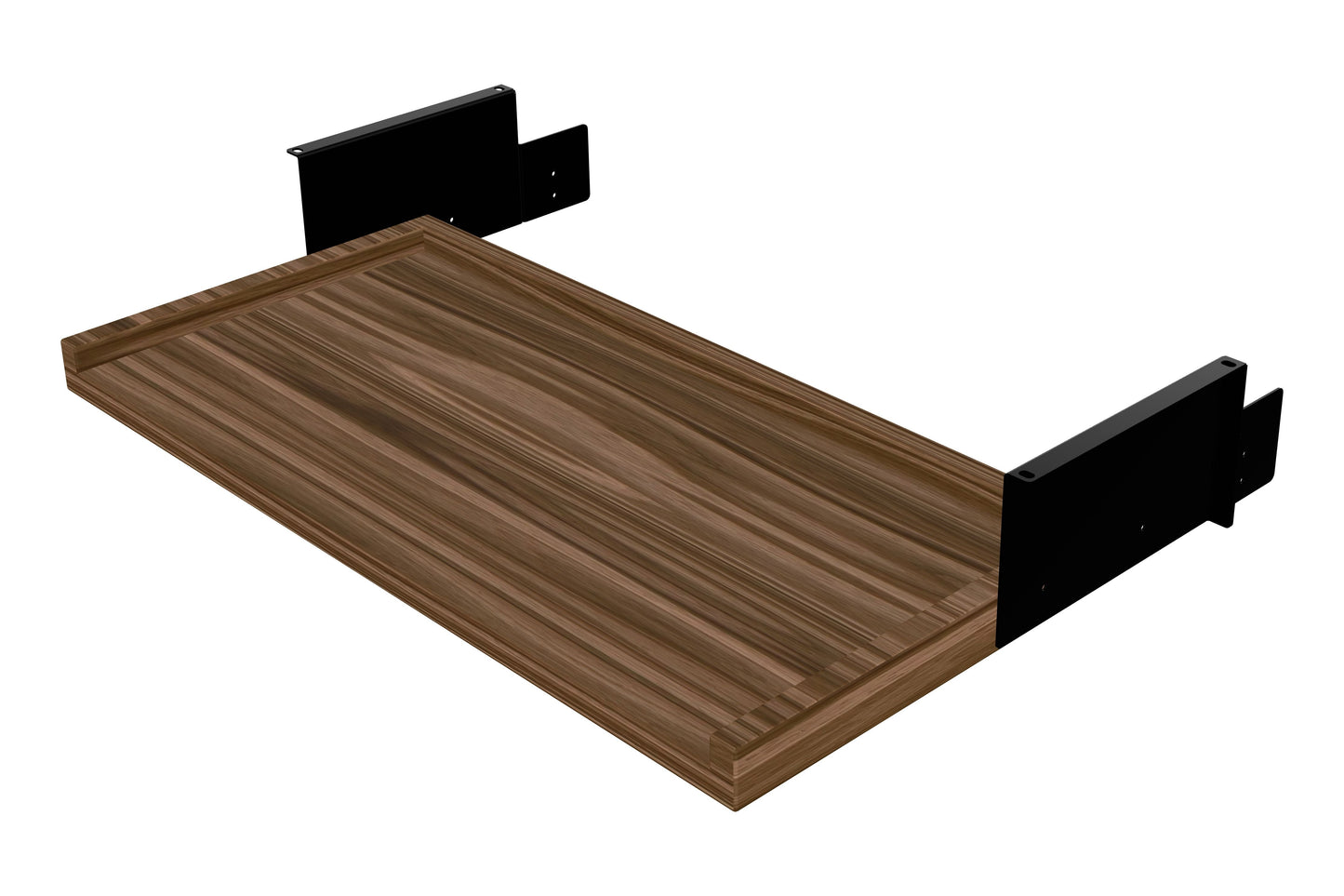 ErgoHide Keyboard Tray 80cm Walnut Black