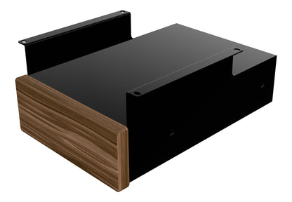 ErgoHide Under Desk Drawer Walnut Black