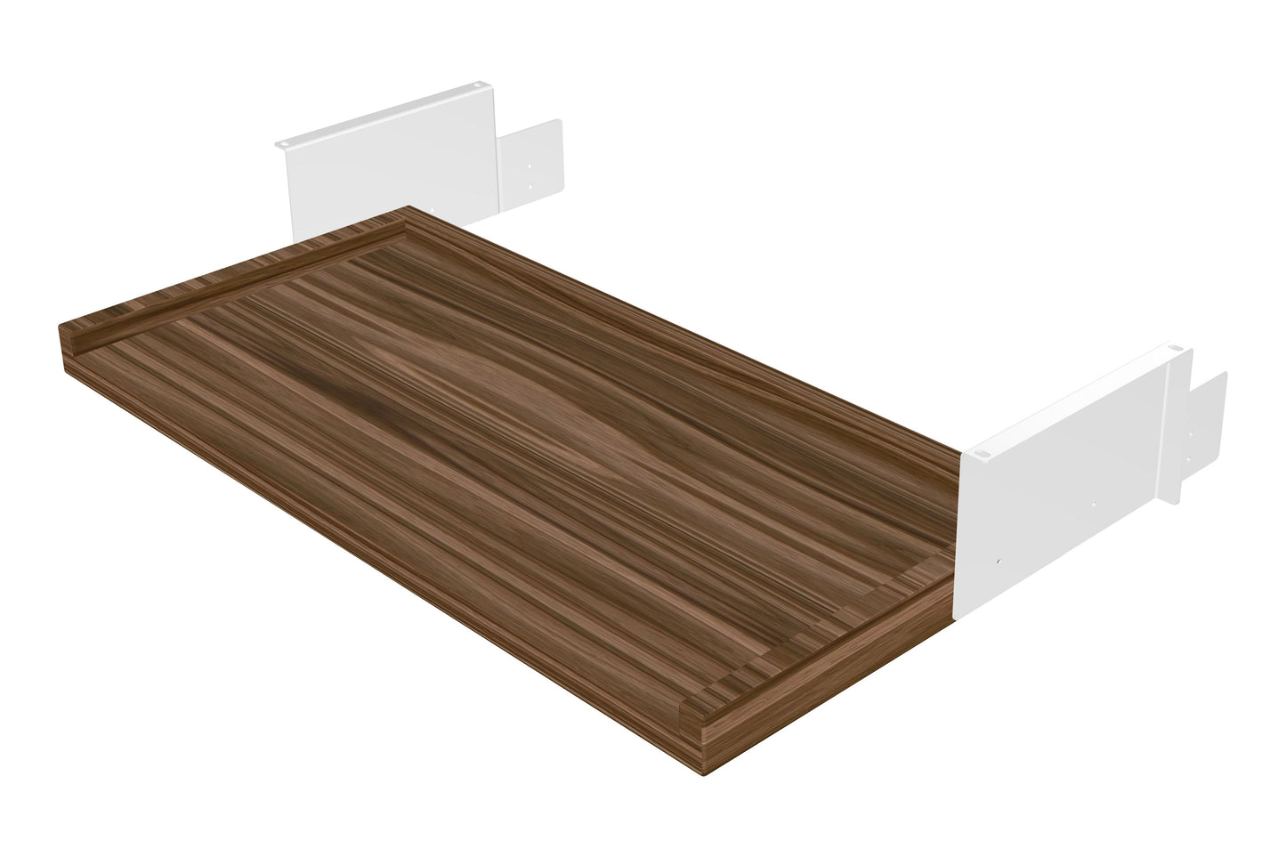 ErgoHide Keyboard Tray 80cm Walnut White