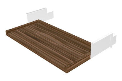 ErgoHide Keyboard Tray 80cm Walnut White