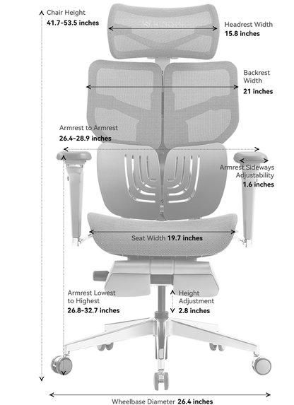 HINOMI X1 Ergonomic Chair: Robust Design, Supreme Comfort