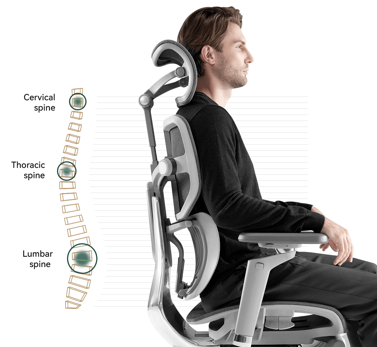 HINOMI X1 Ergonomic Chair: Robust Design, Supreme Comfort