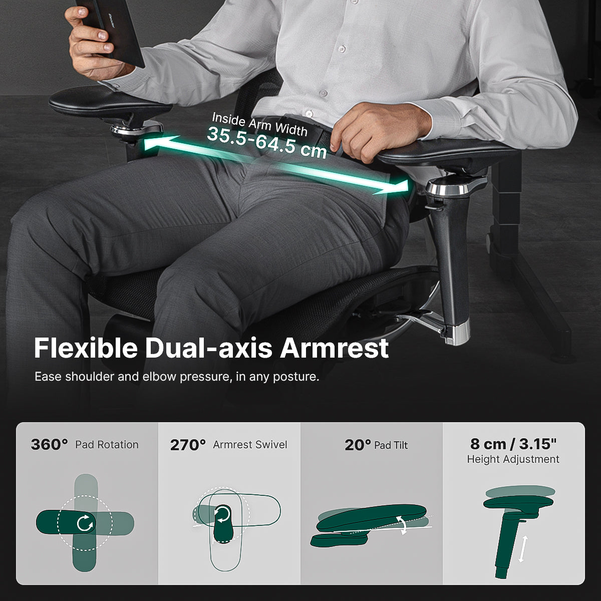 HINOMI X2 Pro Ergonomic Desk Chair (Improved X1 Model)